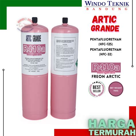 Jual FREON R410A REFRIGANT PREON R 410A ARTIC KEMASAN KALENG 700GRM