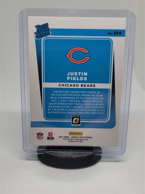 Panini Donruss Optic Justin Fields Rated Rookie Base Card