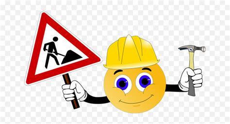 Construction Conversion Baustelle Clipart Emoji Under Construction