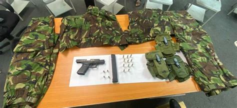 Police Seize Gun Ammunition And Camouflage During Exercise Cnc3