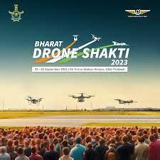 First Ever Drone Exhibition Cum Display Bharat Drone Shakti 2023 Begins