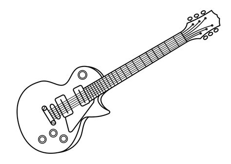 Free Black And White Guitar Png Download Free Black And White Guitar