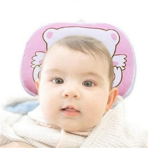 Newborn Infant Soft Neck Support Print Bear Head Shape Baby Shaping ...