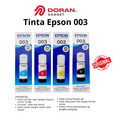 Jual Tinta Printer Refill Epson Tinta Isi Ulang Black Cyan