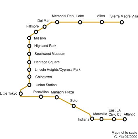 Metro Gold Line Route Map