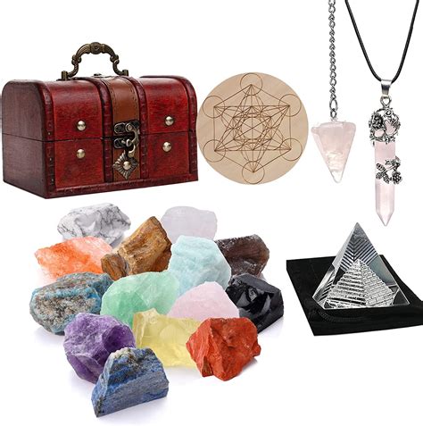 MintLimit 18pc Healing Crystal Set, Chakra Balance Stones, Yoga / Meditation Gifts - Walmart.com