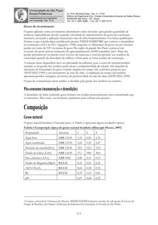 Alternativas Para Gest O De Resiudos De Gesso V Pdf