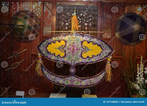 wau bulan stock image image  kelantan patron cantonese
