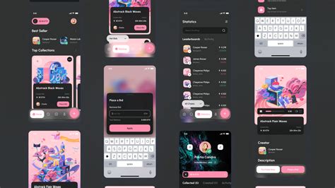 Nft Market Mobile App Ui Kit Figma