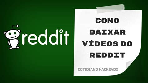 Como baixar vídeos do Reddit YouTube