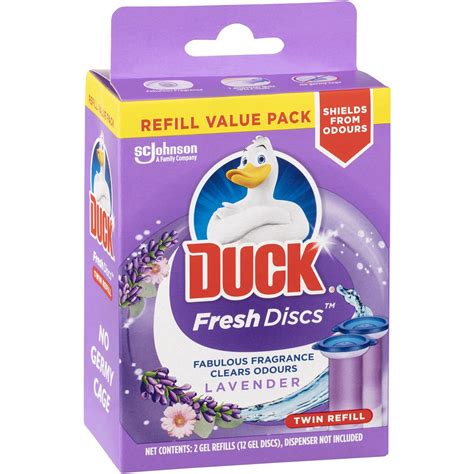 Duck Fresh Discs Toilet Cleaner Lavender Refill Ml X Pack Woolworths