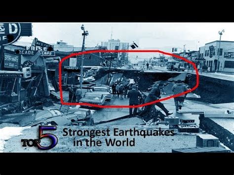 top  strongest earthquakes   world history  magnitude top