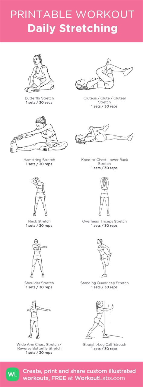 Printable Stretching Exercises