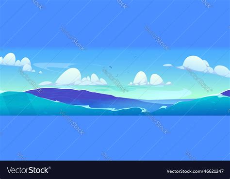 Ocean wave background sea water landscape Vector Image