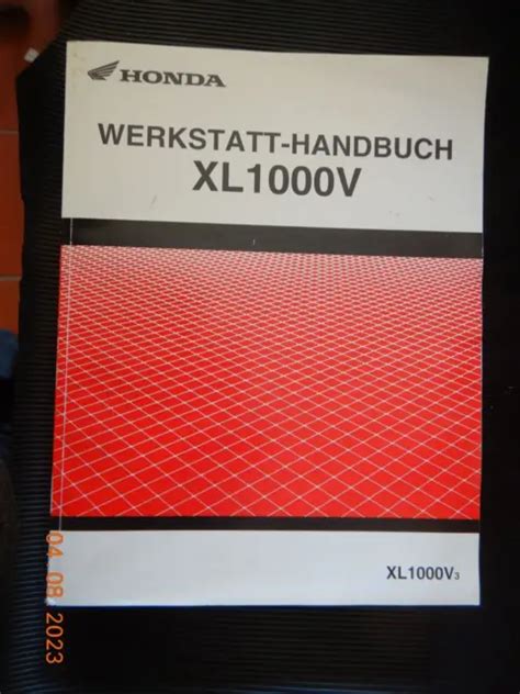 REPARATURANLEITUNG HONDA XL1000 V Werkstatthandbuch Wartungsanleitung