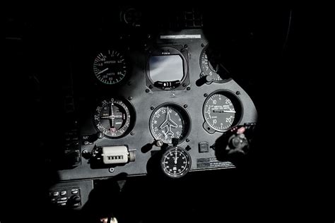 HD wallpaper: black and gray cockpit dashboard, grayscale photo of ...