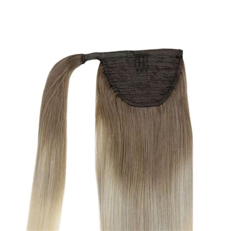 Full Shine 100 Human Hair Ponytail Extensions Balayage 860 Clip