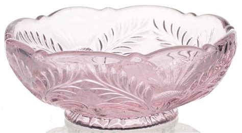 Inverted Thistle Light Pink Rose Cereal Bowl By Mosser Ohio