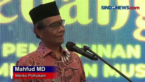 Tegaskan Pemilu Tidak Bisa Diundur Mahfud MD Negara Bisa Chaos Jika