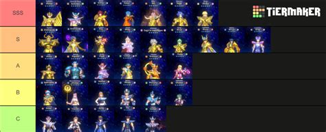 Saint Seiya Legend Of Justice Tier List Community Rankings TierMaker