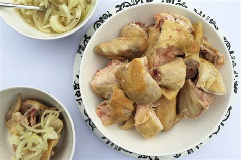 Chinese Witte Kip Met Zoute Uien Uit De Keuken Van 8