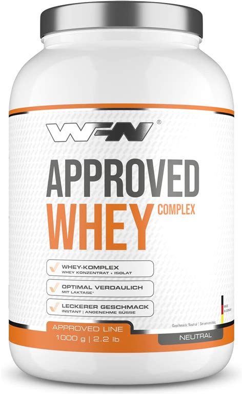 Wfn Approved Whey Neutro Kg Proteine In Polvere Con Lattasi