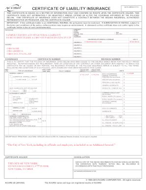 Certificate Of Insurance Moving Nyc Prntbl Concejomunicipaldechinu Gov Co