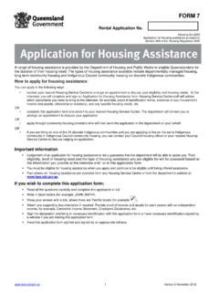 Application For Housing Assistance Application For Housing Assistance