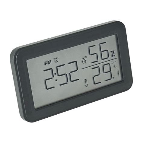 Digital Clock Temperature Humidity Monitor Date Display Electronic ...