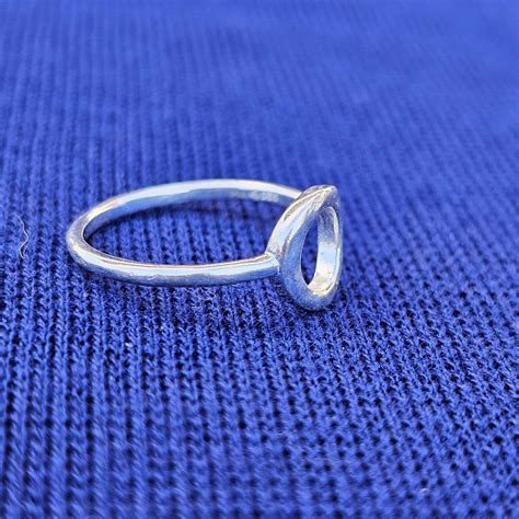 SILPADA Open Circle Minimalist 925 Sterling Silver KA Gem