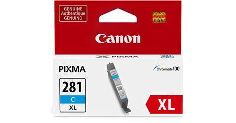 Canon CLI 281 XL Cyan Ink Tank 8 3mL 2034C001 B H Photo Video