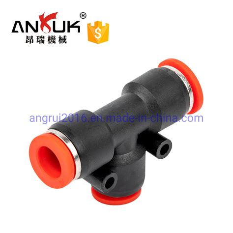 Peg Pneumatic Fitting T Type 3 Way Reducer Tee Tube Connector Peg