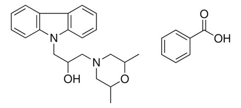 Carbazol Yl Dimethyl Morpholin Yl Propan Ol Benzoate