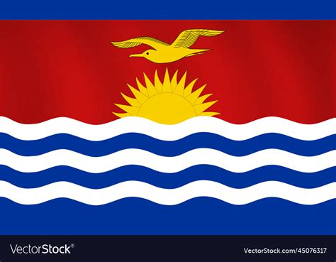 Kiribati Flag Background Royalty Free Vector Image