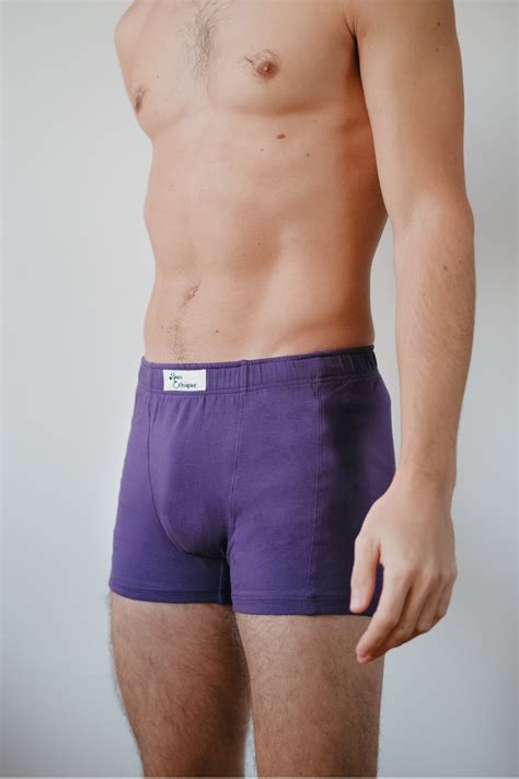 Meilleur Boxer Homme Peau Ethique En Coton Biologique Violet