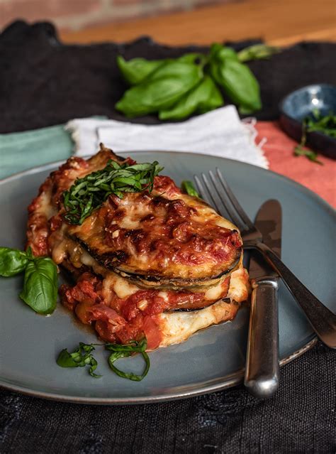 Parmigiana Di Melanzane Italienischer Auberginen Auflauf