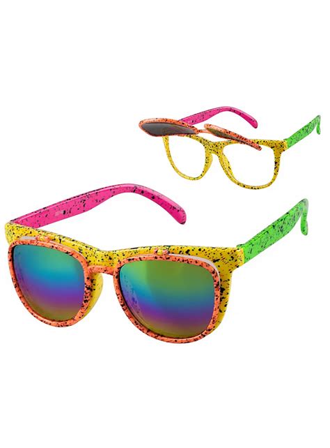 Neon party glasses fold up - maskworld.com