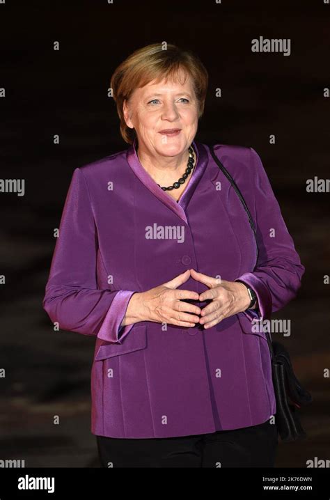 Angela Merkel attending at State diner during the ceremonies marking ...