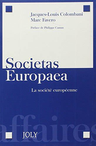 Vesatahen Societas Europaea La société européenne pdf télécharger de