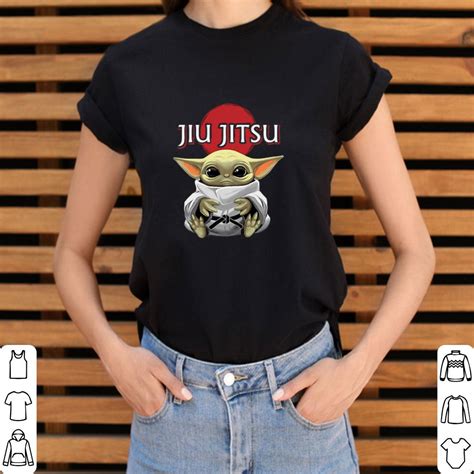 Premium Baby Yoda Wearing Jiu Jitsu Star Wars Shirt Kutee Boutique