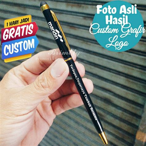 Jual PULPEN PROMOSI PULPEN STYLUS 2IN1 EXCLUSIVE METAL GRATIS