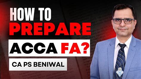 How To Prepare For Acca Financial Accounting Fa How To Score