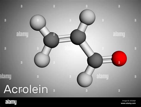 Acrolein Propenal Unsaturated Aldehyde Molecule It Is Used As A