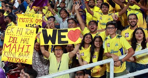 Ipl 2023 Eden Gardens Turns Yellow As Fans Bid Farewell To Dhoni