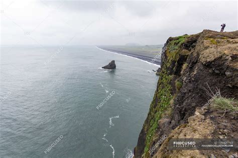 Iceland Ring Road On The Dyrholaey The Arch With The Hole Man