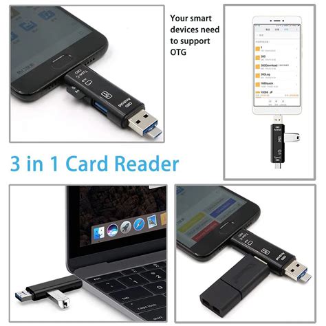 Lecteur De Carte Micro Sd Otg Usb En Lecteur De Carte Sd Tf