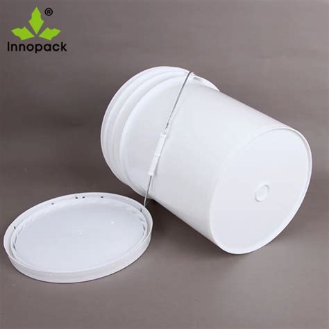 Gallon Chemical Plastic Pail With Rubber Seal On Lid Custom Pp