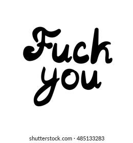 Go Fuck Yourself Black Lettering Quote Stock Vector Royalty Free Shutterstock