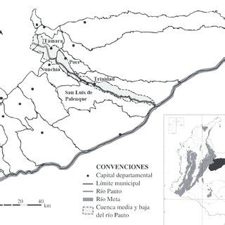 Mapa Del Rea De Estudio La Cuenca Baja Del R O Pauto Se Ubica En Los