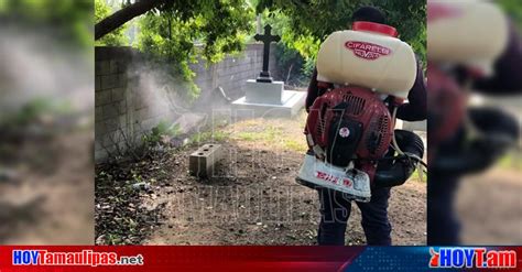 Hoy Tamaulipas Tamaulipas En Ciudad Madero Fumigan Cementerios Municipales Para Prevenir Casos